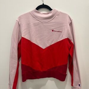 Champion Colorblock Mock Neck Sweatshirt